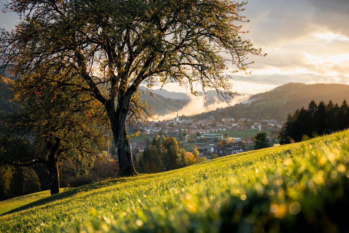 Oberstaufen im Allgäu im Spätherbst